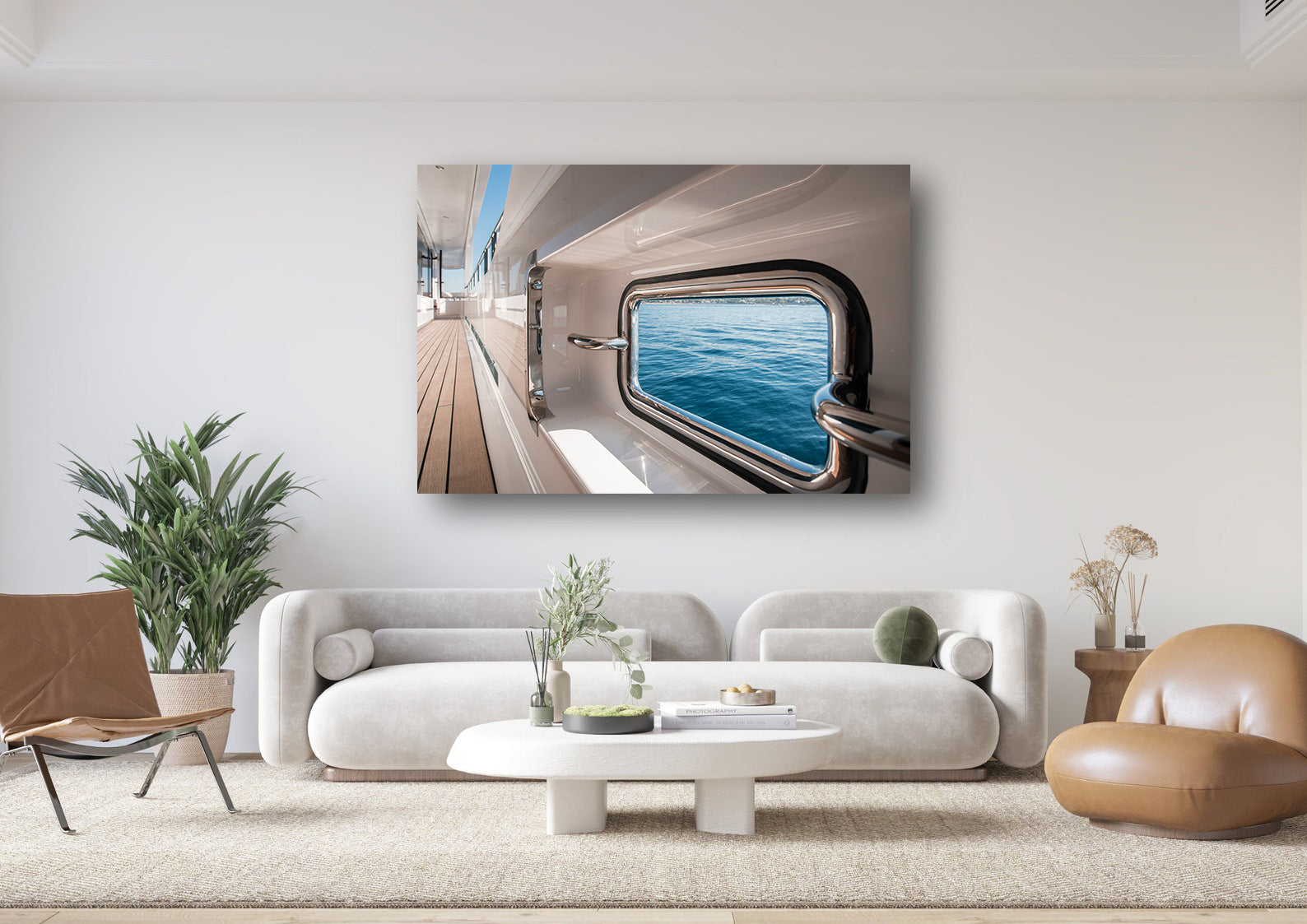 Leinwandbild - Schiff auf See