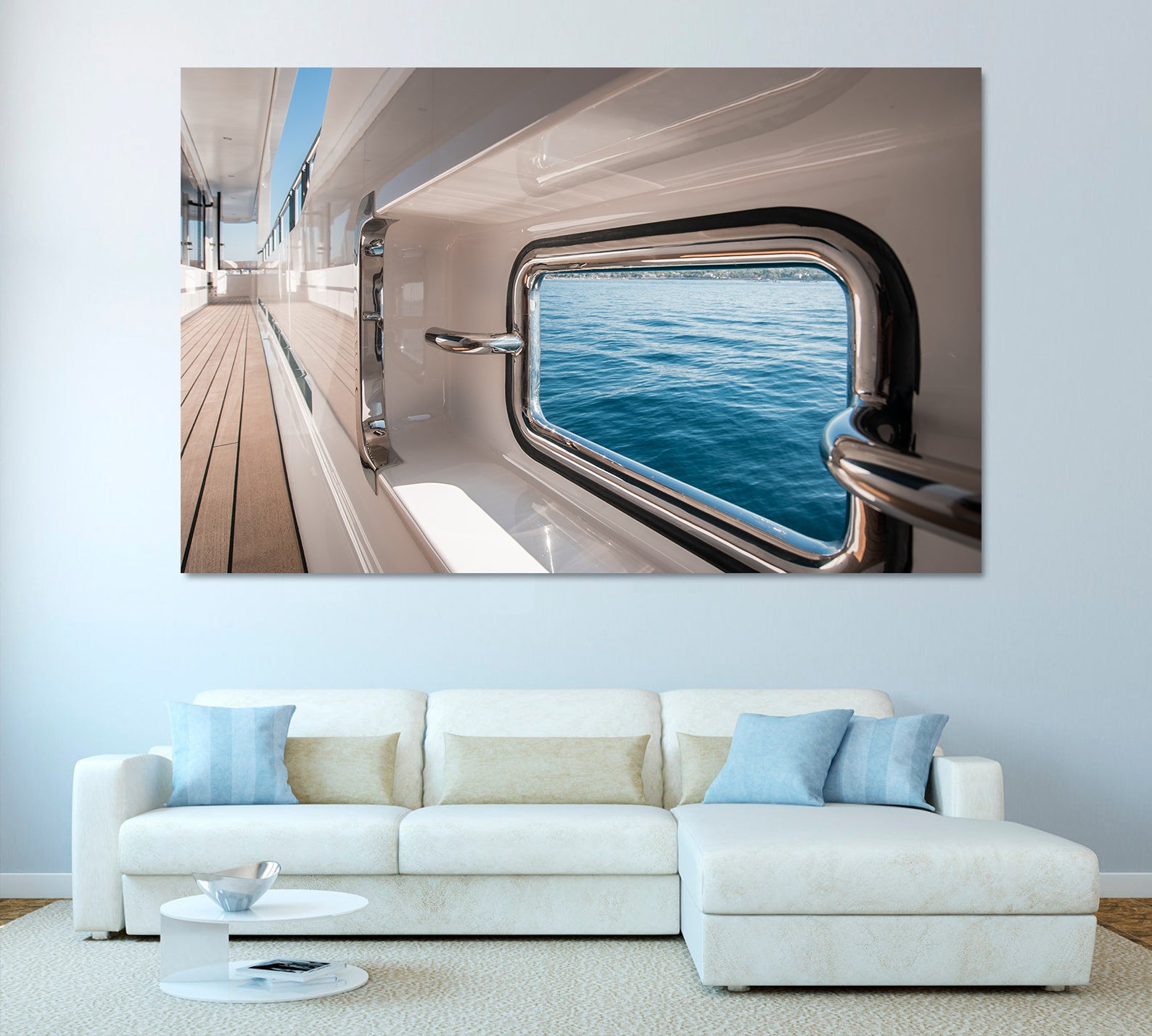 Leinwandbild - Schiff auf See