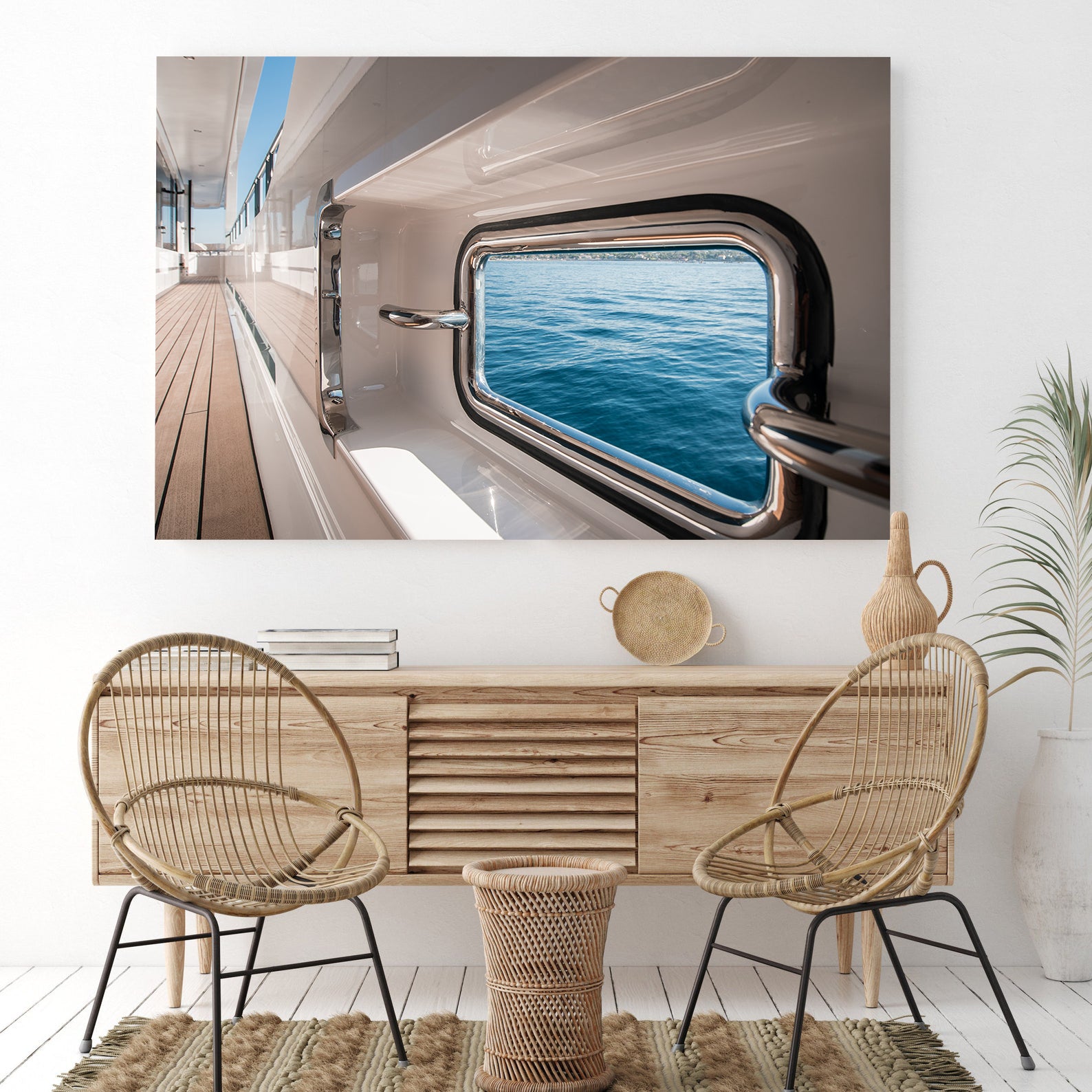 Leinwandbild - Schiff auf See