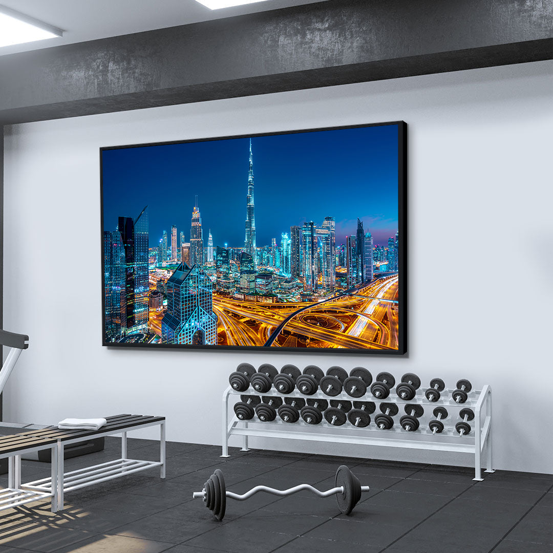 Leinwandgemälde - Dubai bei Nacht