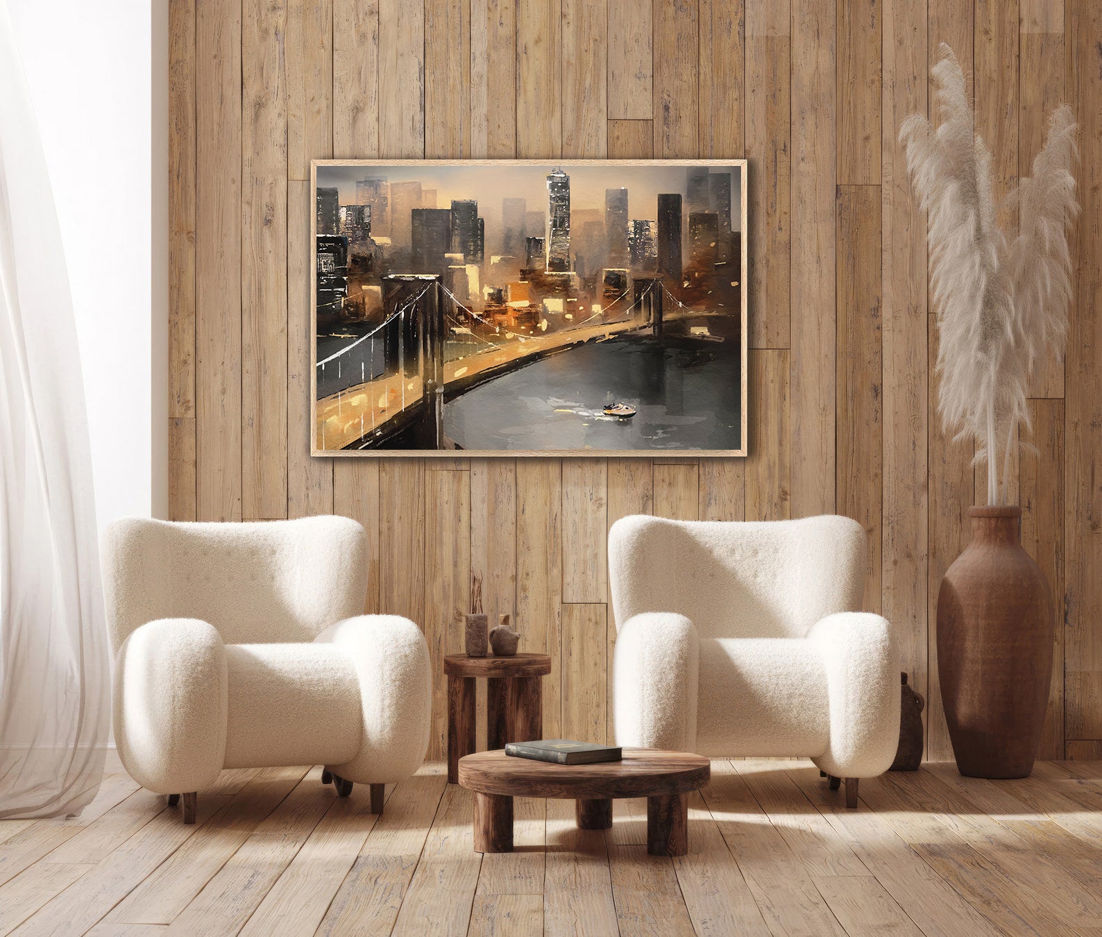 Leinwandbild - Brooklyn Bridge in Manhattan