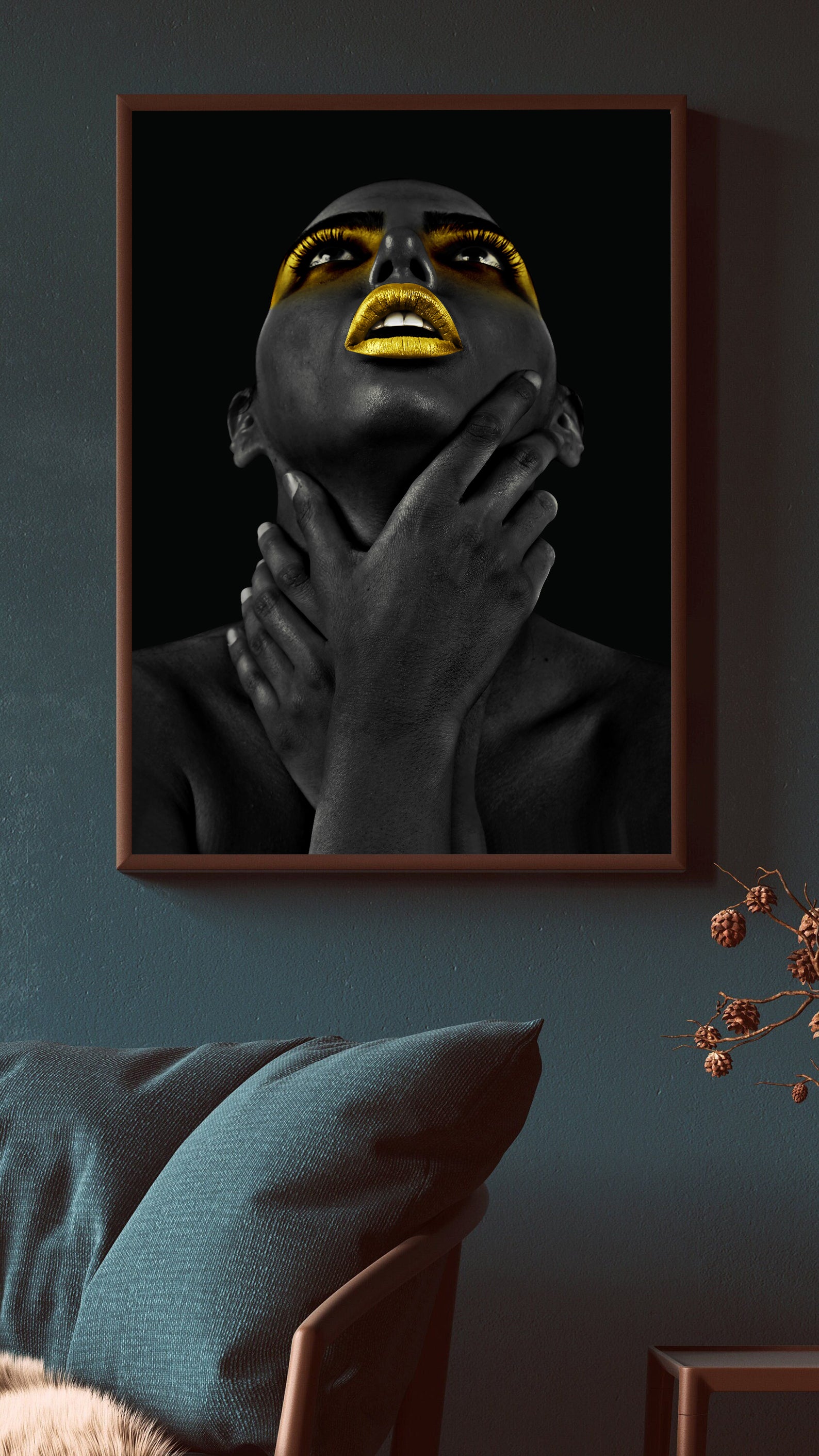 Leinwandgemälde - Afrikanisches Frauenporträt