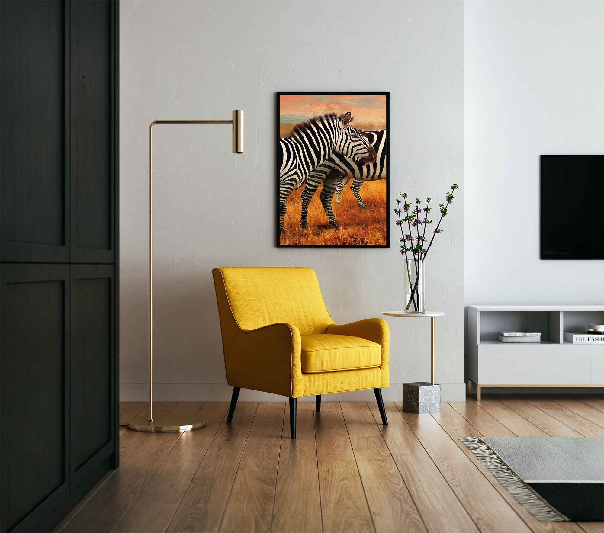 Leinwandbild - Zebras