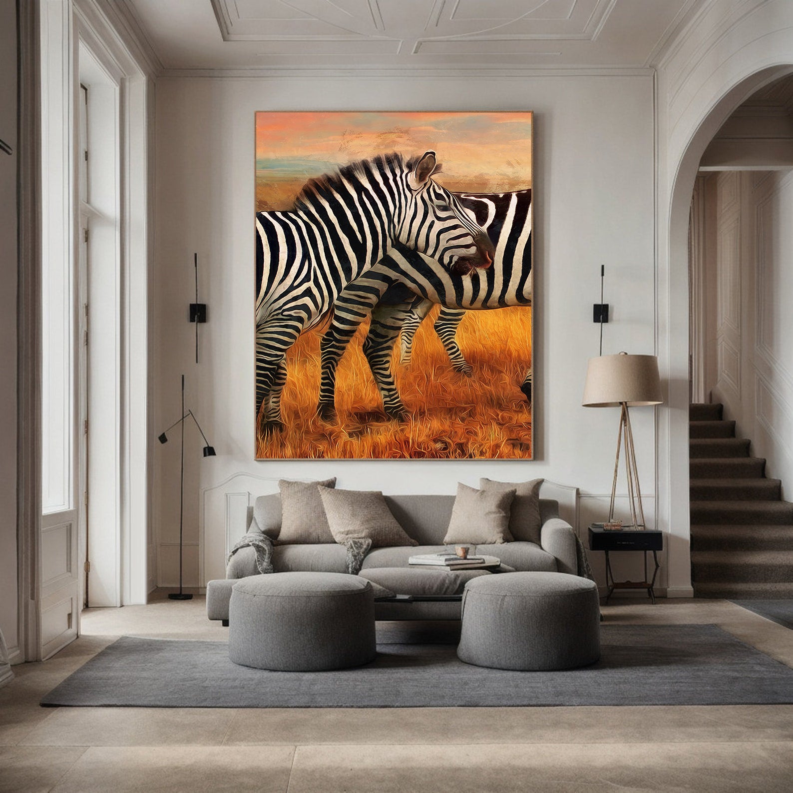 Leinwandbild - Zebras