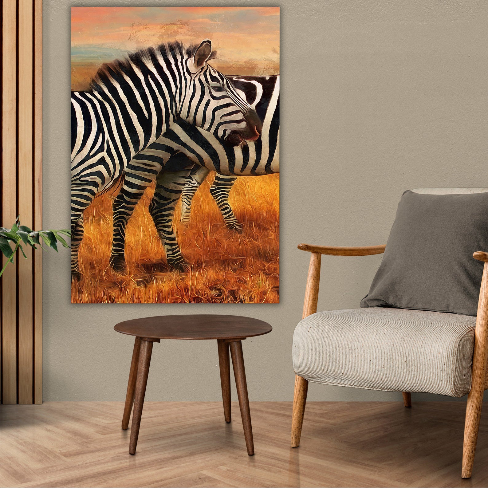 Leinwandbild - Zebras