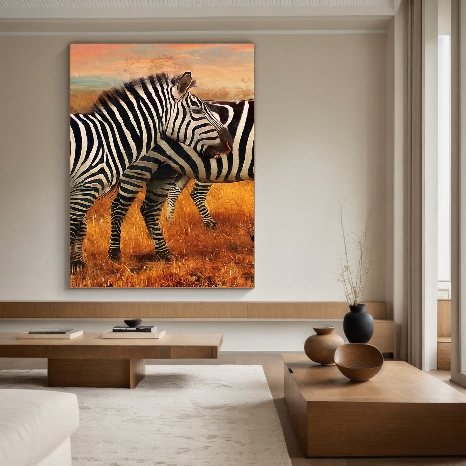 Leinwandbild - Zebras