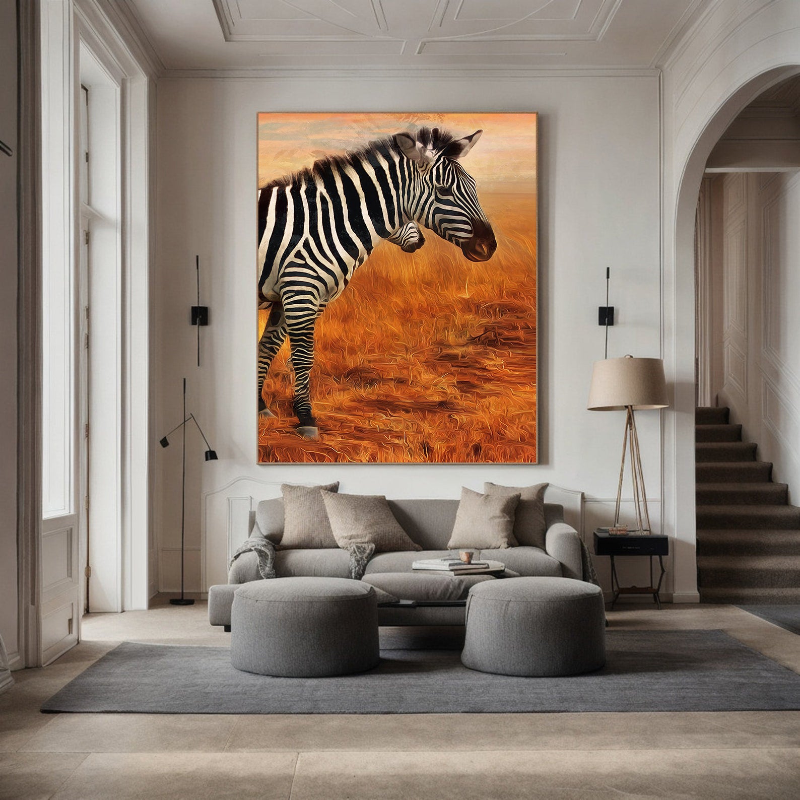 Leinwandbild - Zebra