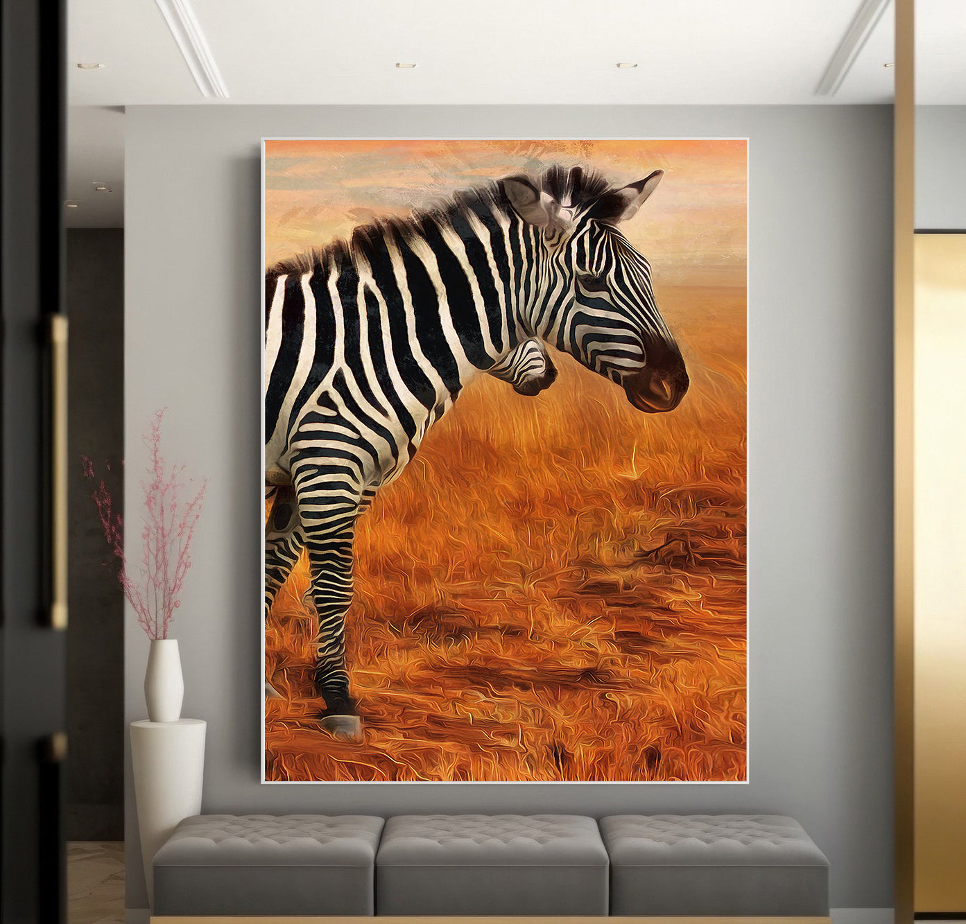 Leinwandbild - Zebra