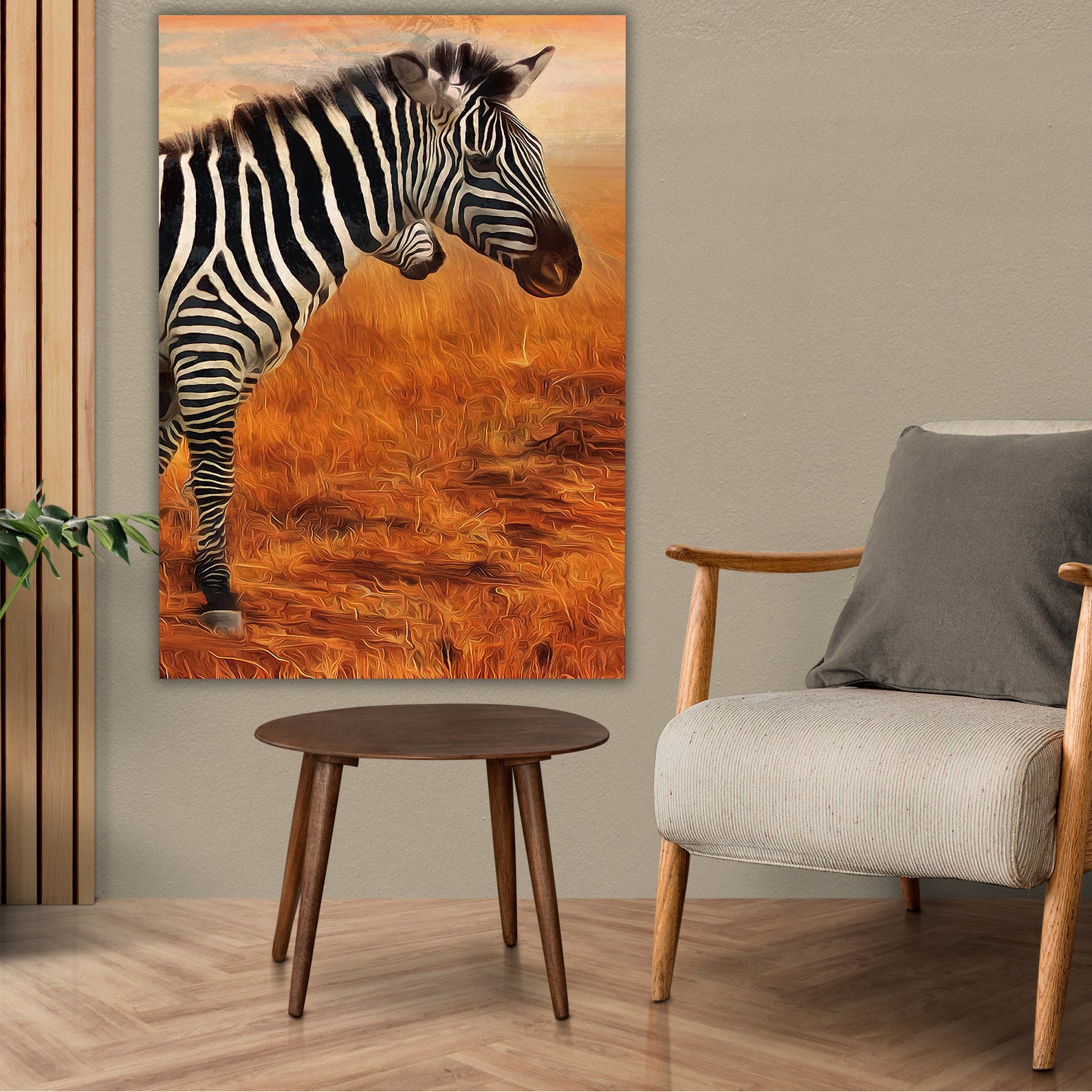 Leinwandbild - Zebra