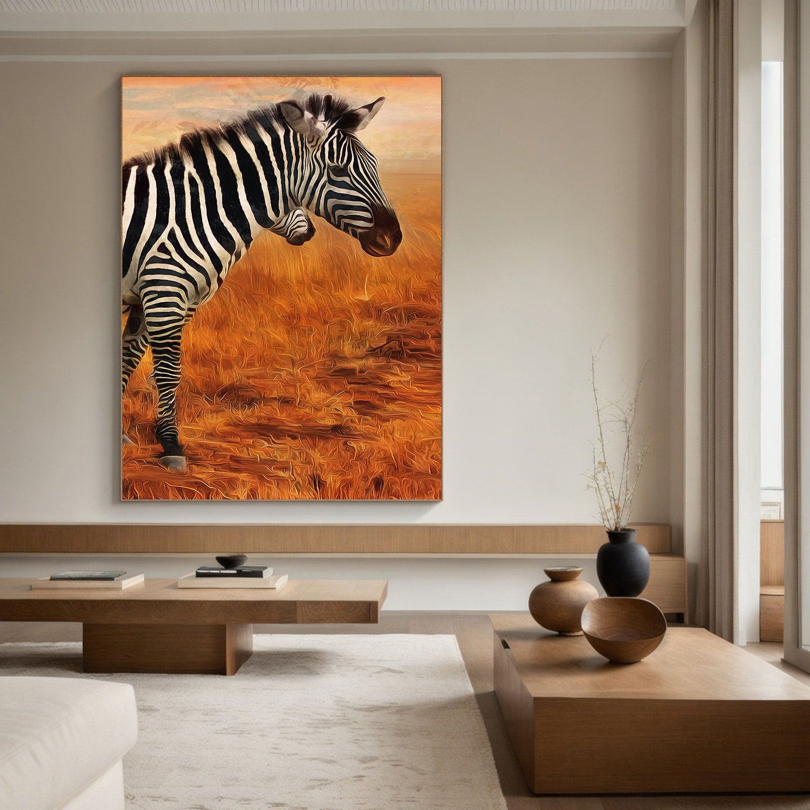 Leinwandbild - Zebra