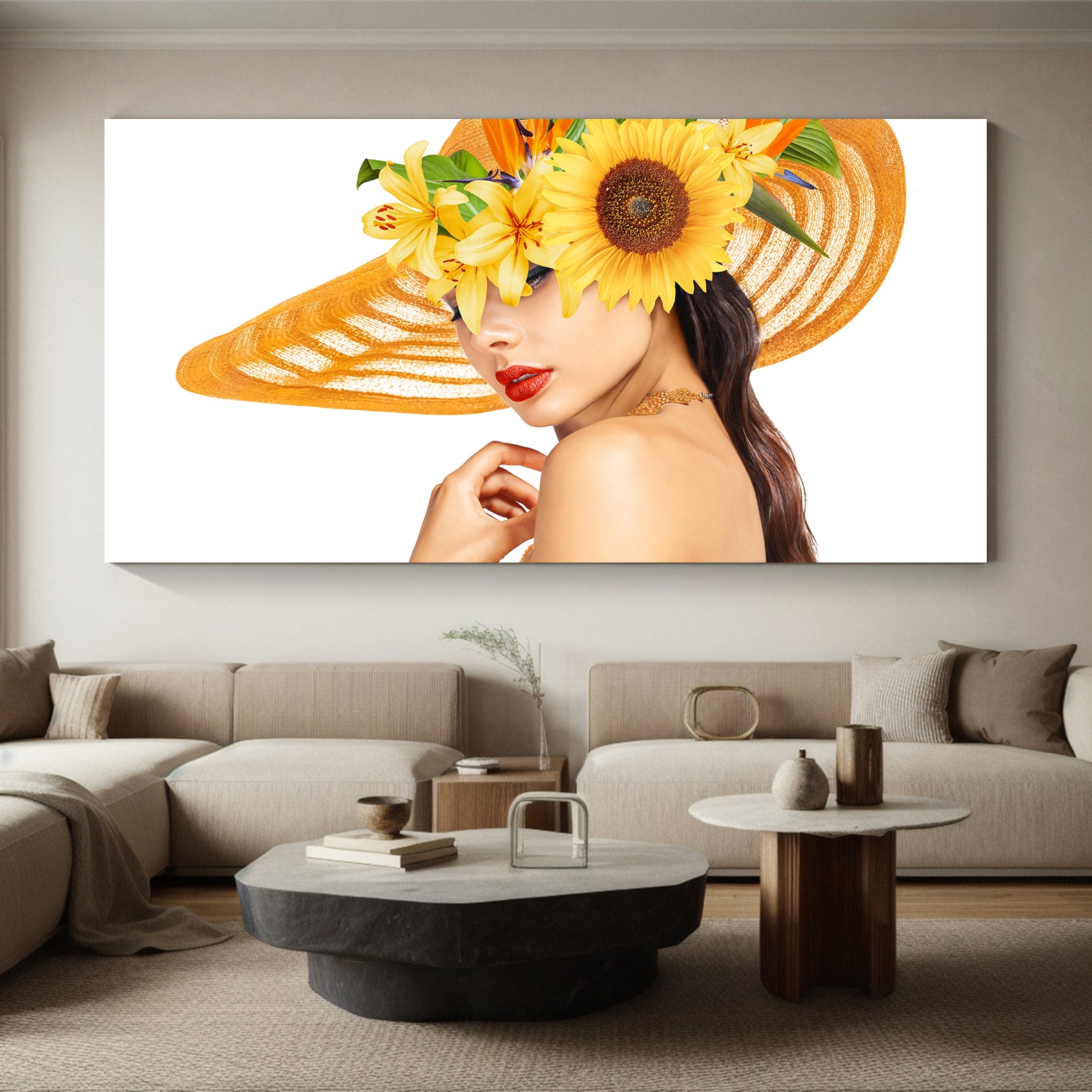 Tablou Canvas - Femeie cu Pălărie Portret