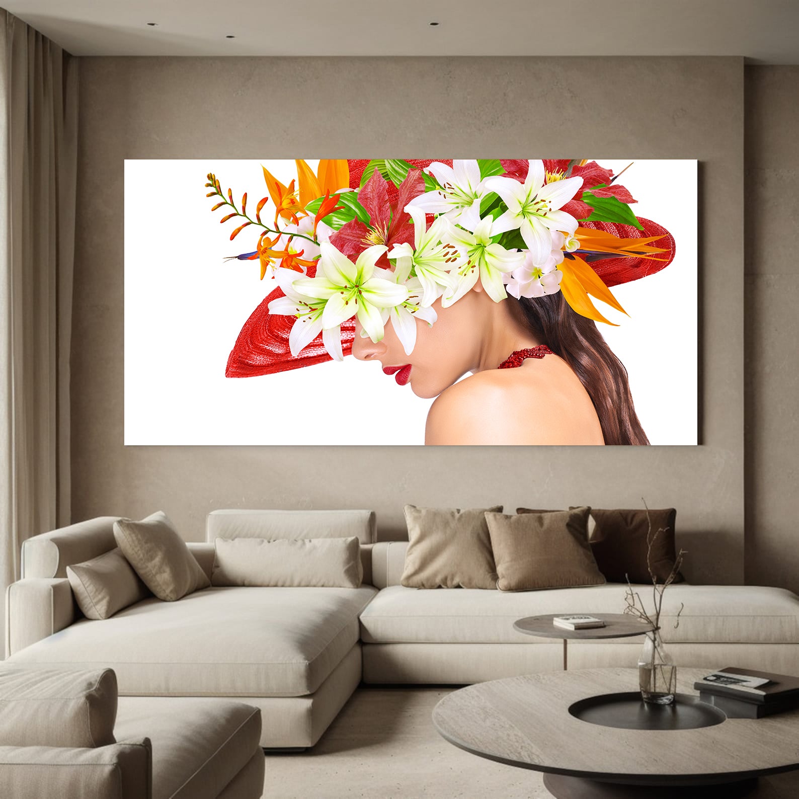 Tablou Canvas - Femeie cu Pălărie Portret