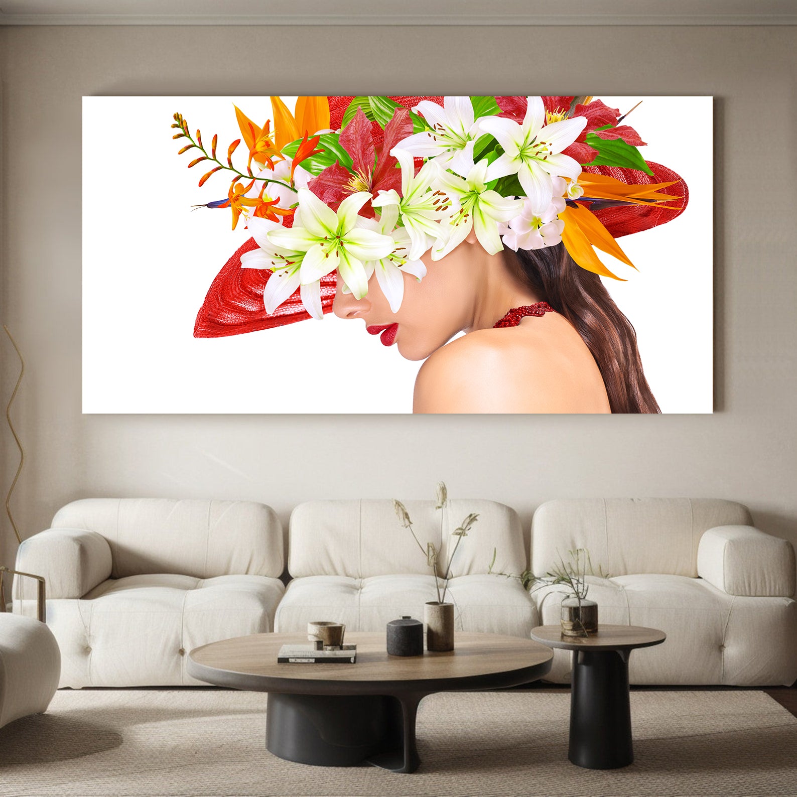 Tablou Canvas - Femeie cu Pălărie Portret