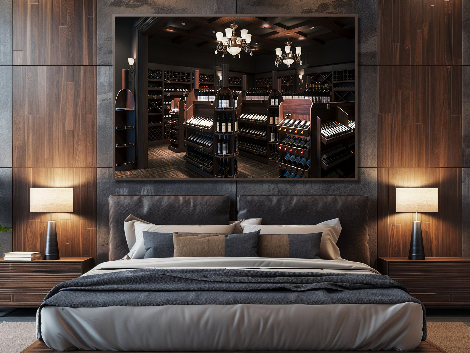 Leinwandbild - Weinkeller