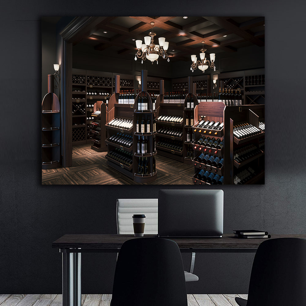 Leinwandbild - Weinkeller