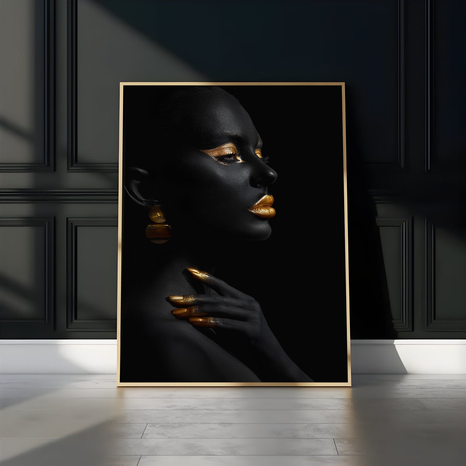 Leinwandgemälde - Afrikanisches Frauenporträt