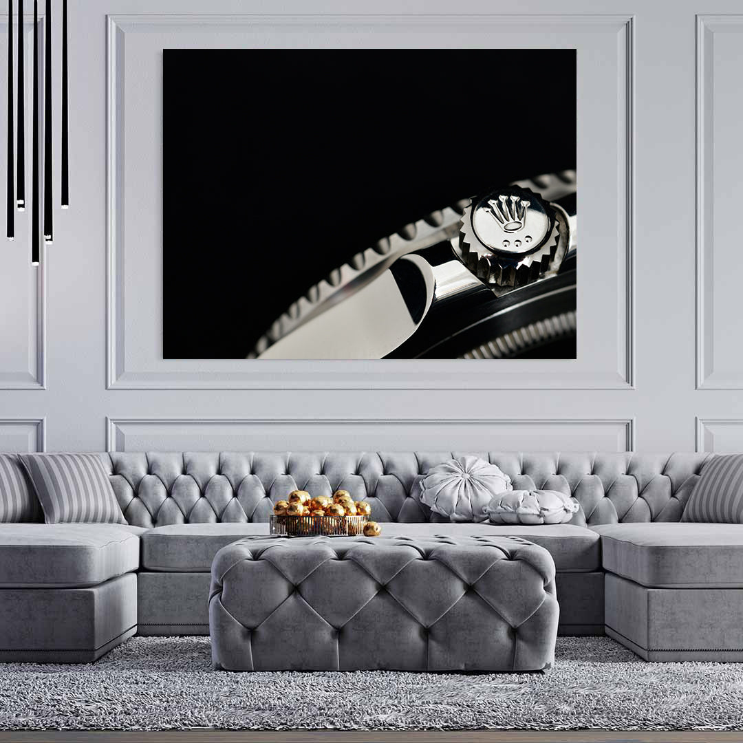 Peinture sur toile - Montre Rolex