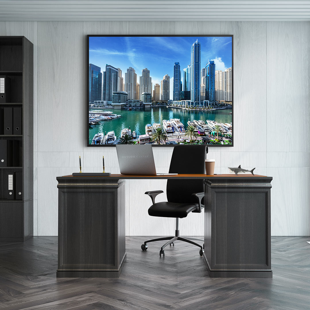 Leinwandgemälde - Dubai Marina Landschaft