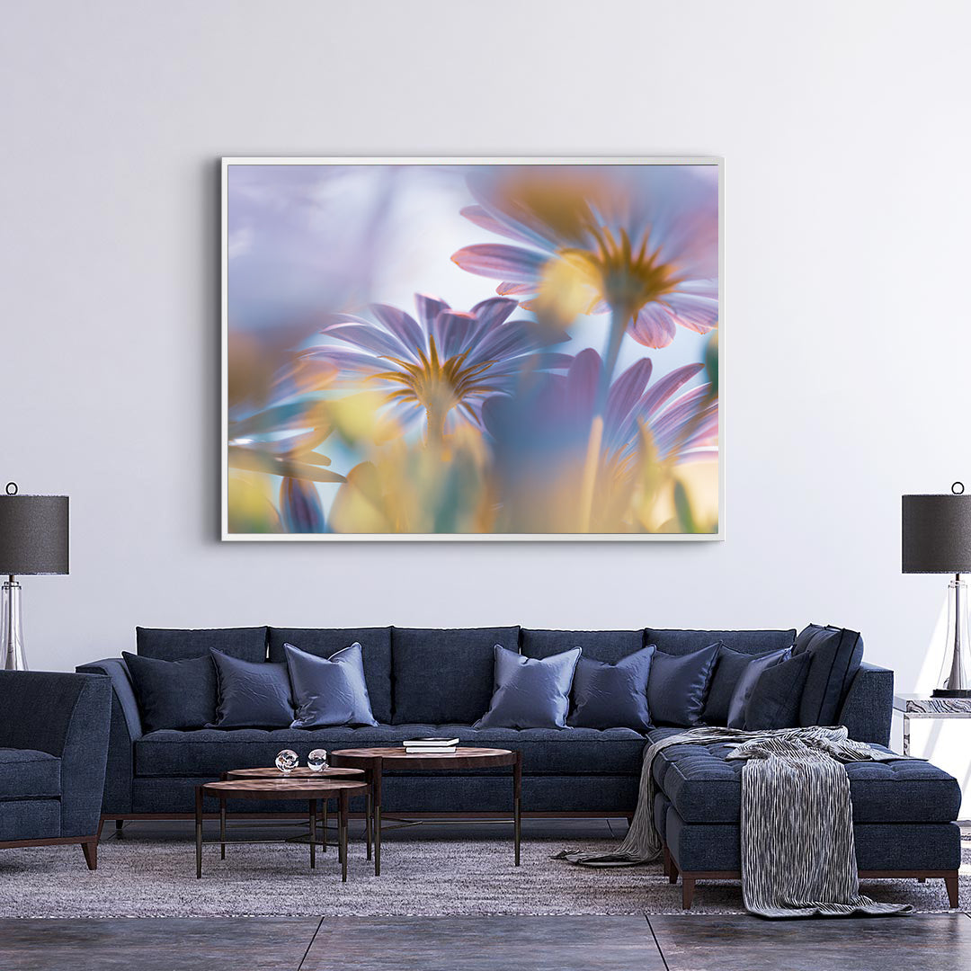 Leinwandbild - Rosa Blumen