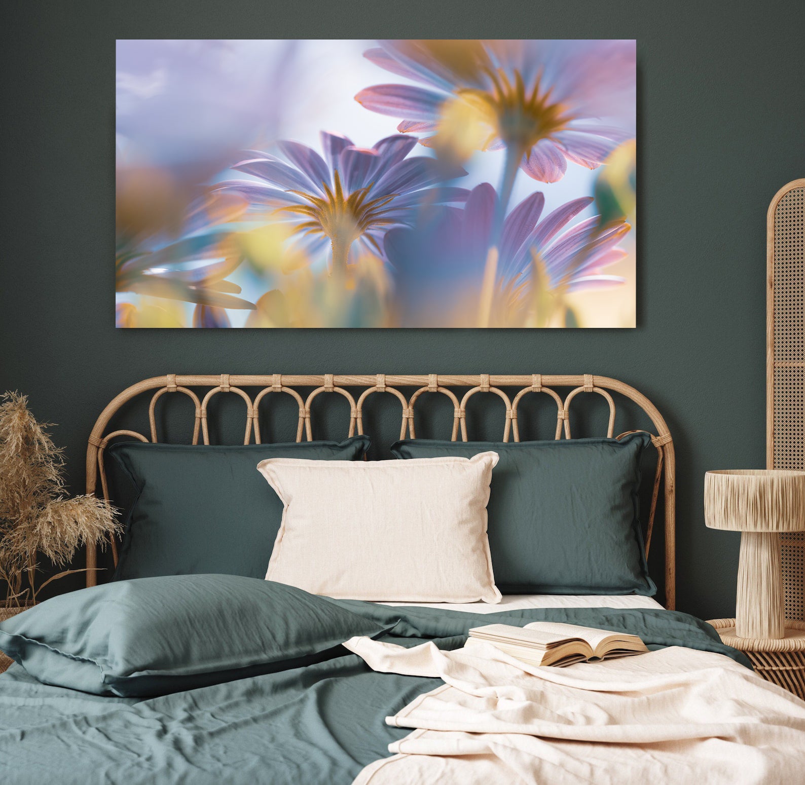 Leinwandbild - Rosa Blumen