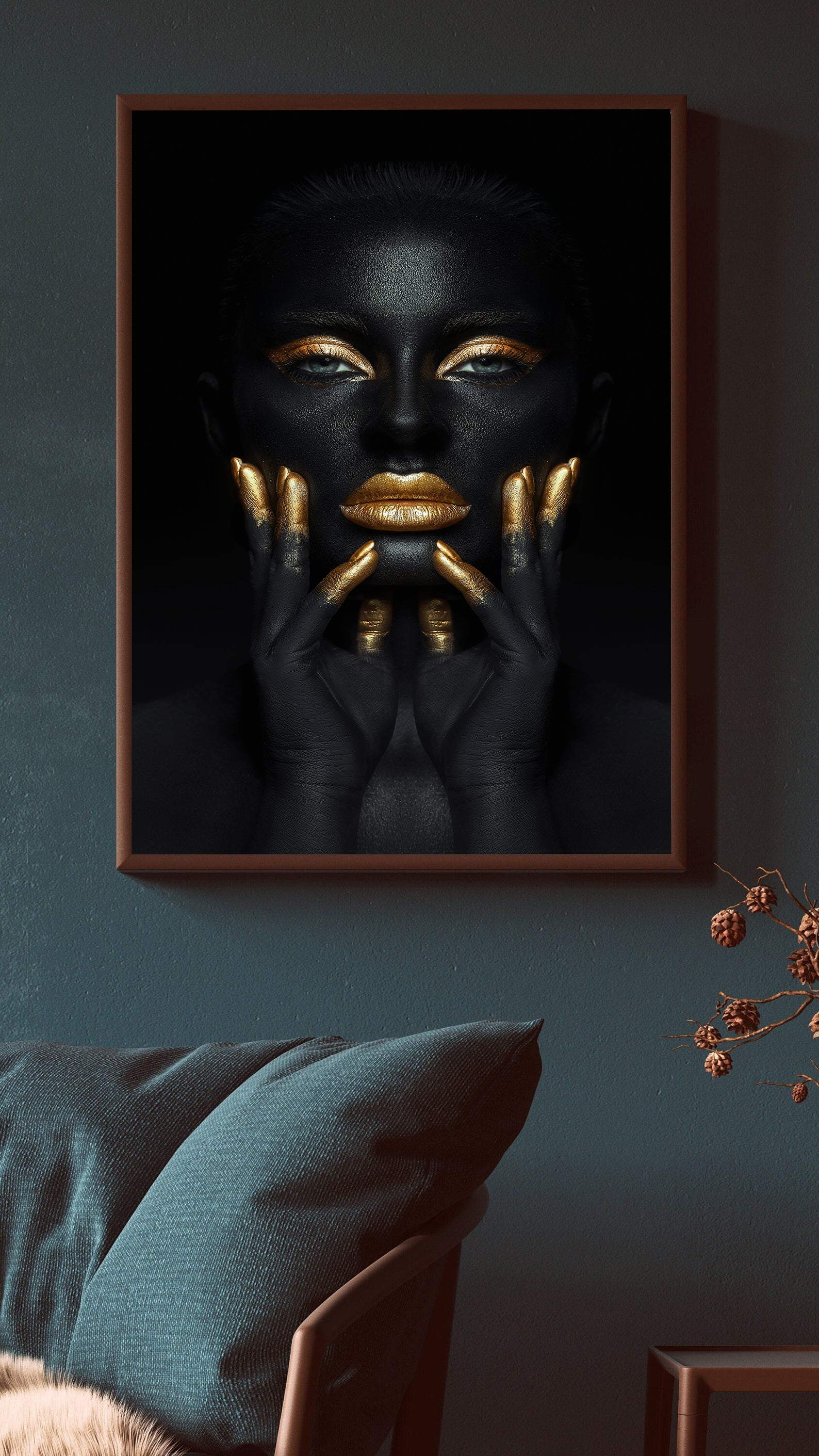 Leinwandgemälde - Afrikanisches Frauenporträt