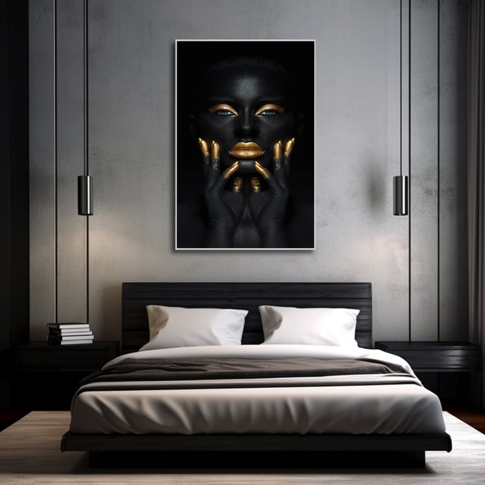 Leinwandgemälde - Afrikanisches Frauenporträt