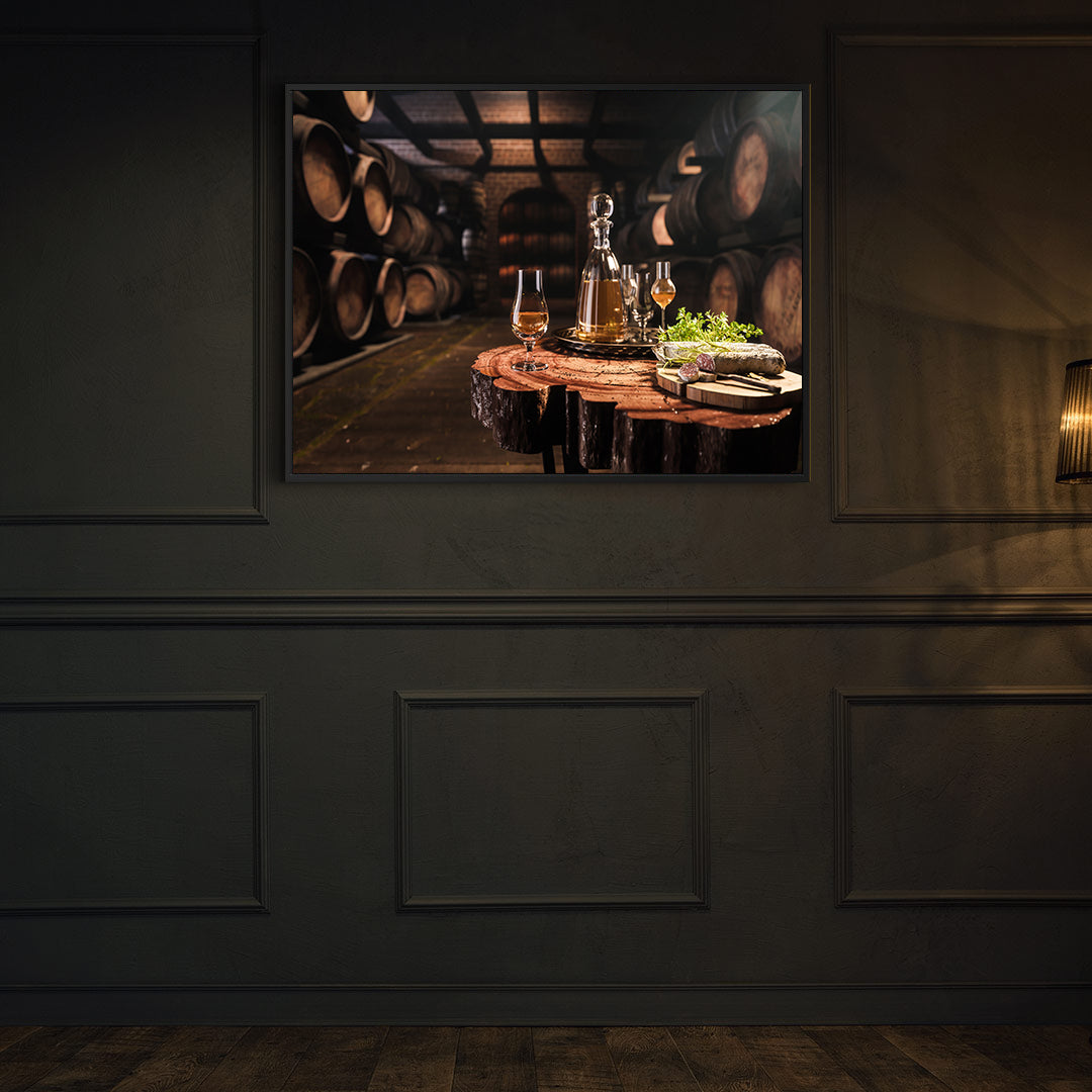 Leinwandgemälde - Weinprobe