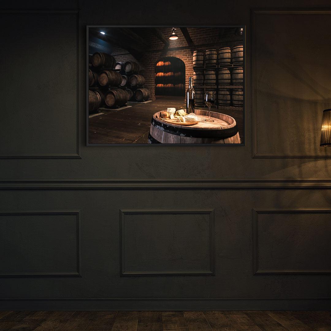 Leinwandgemälde - Weinprobe