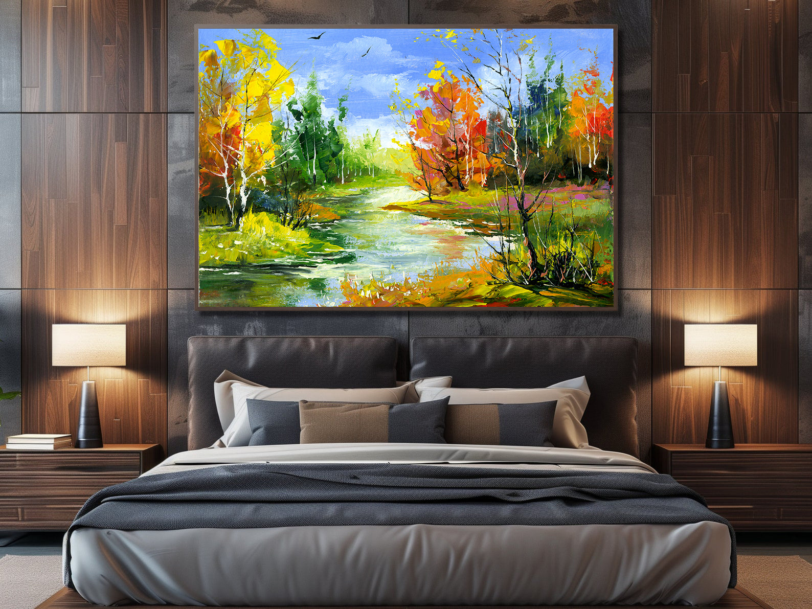 Leinwandgemälde - Waldlandschaft