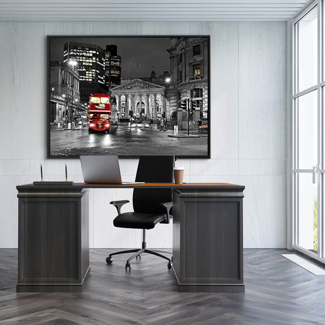 Leinwandbild - London Schwarz und Weiß