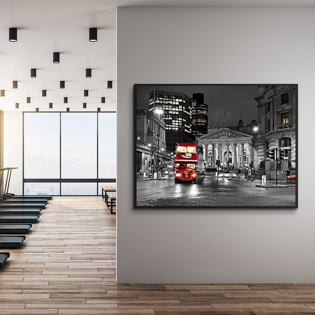 Peinture sur toile - Londres en noir et blanc