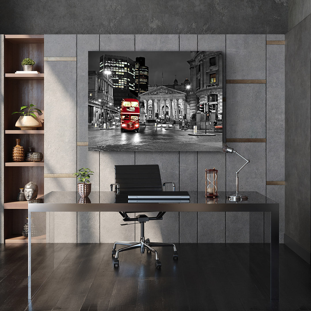 Peinture sur toile - Londres en noir et blanc