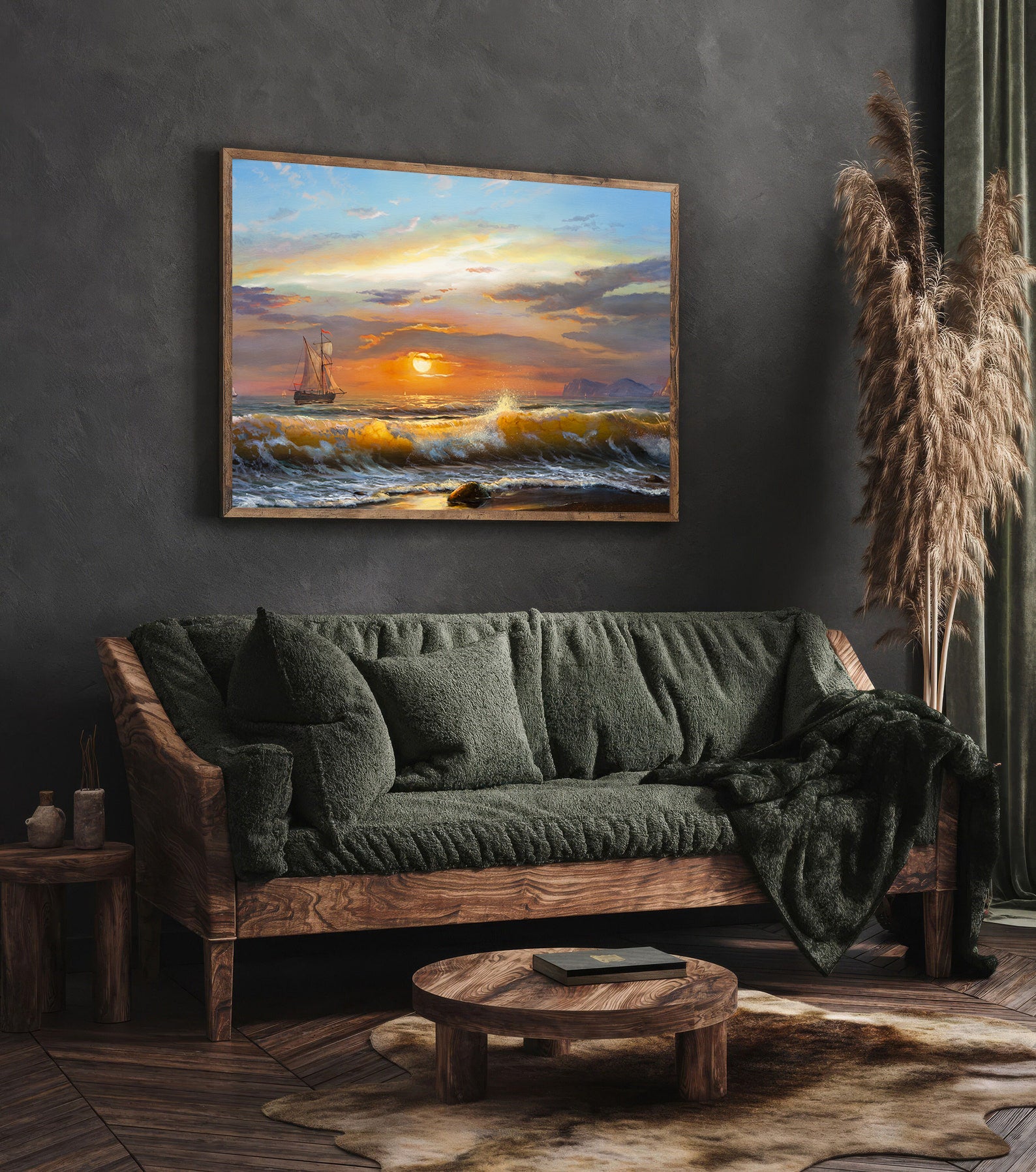 Tableau sur toile - Voiliers sur la mer