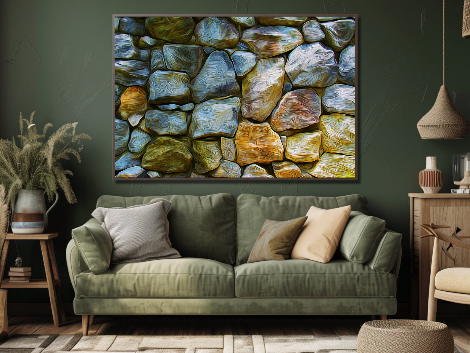 Leinwandbild - Abstrakte Steine