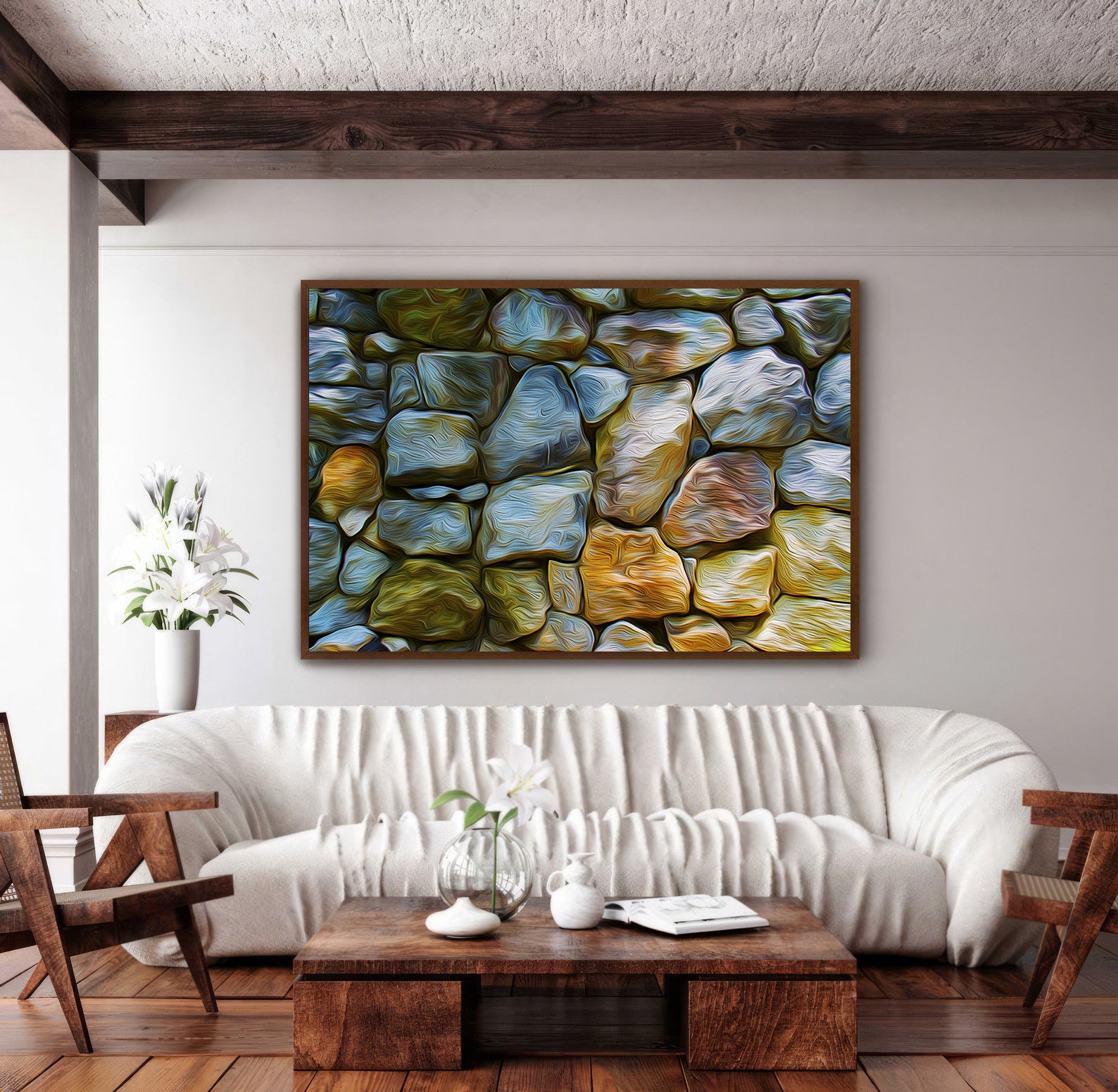 Leinwandbild - Abstrakte Steine