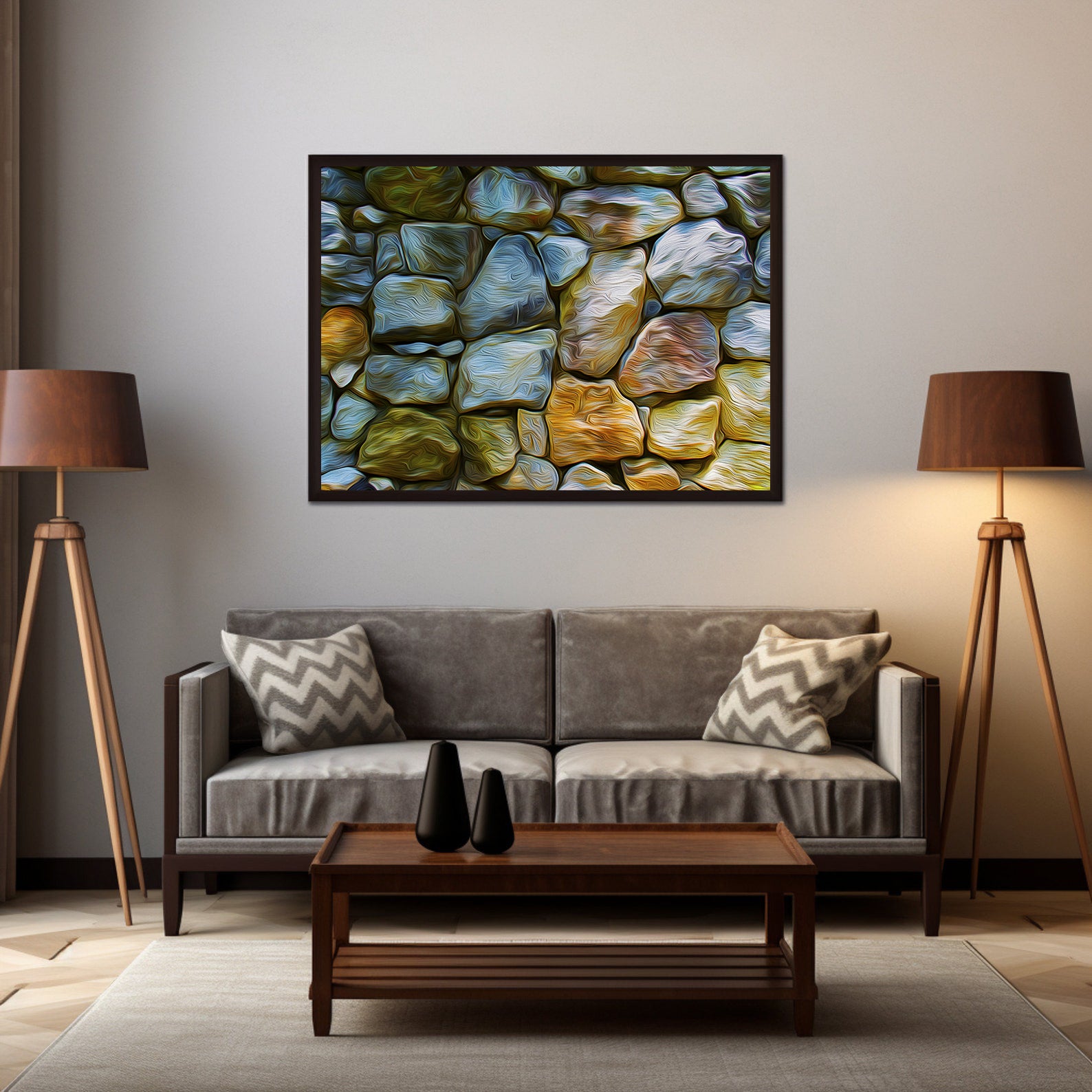 Leinwandbild - Abstrakte Steine