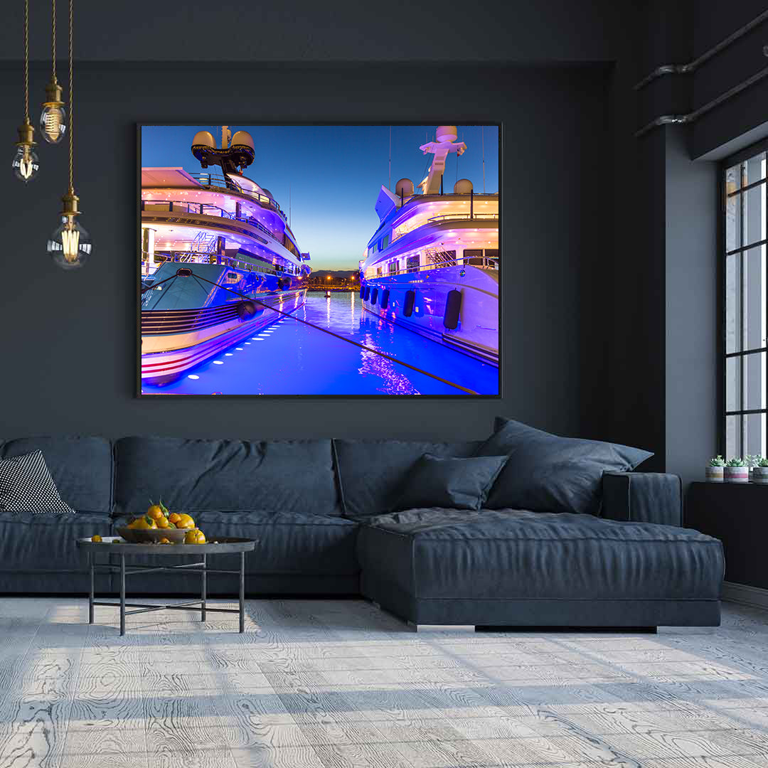 Leinwandbild - Luxusyachten