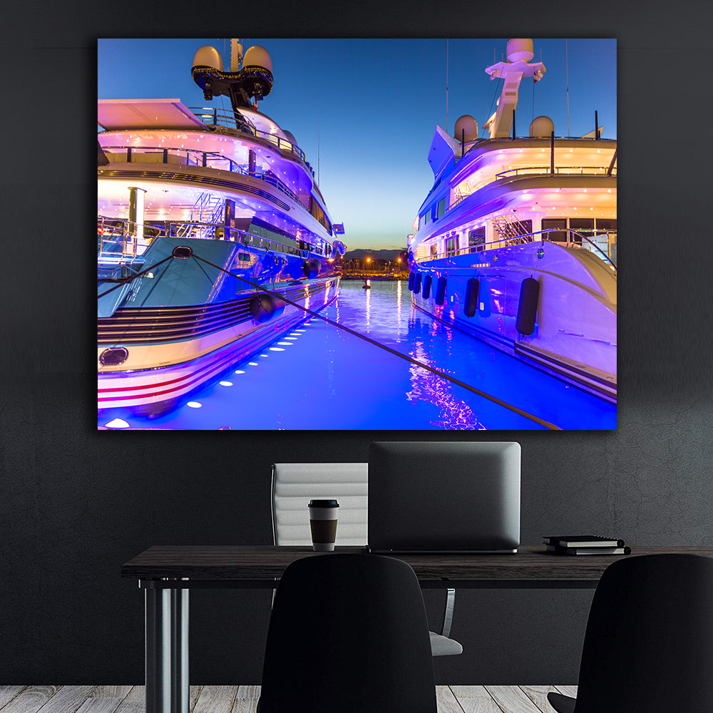 Leinwandbild - Luxusyachten