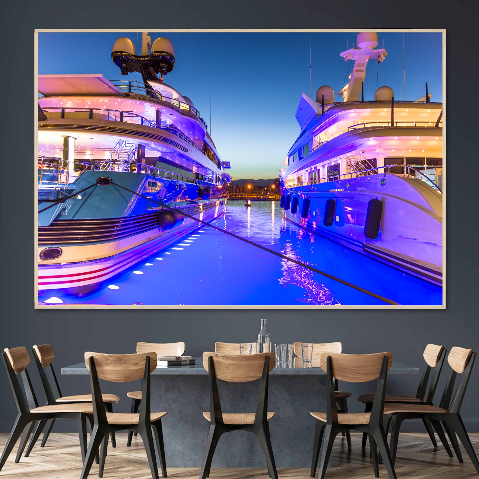 Peinture sur toile - Yachts de luxe