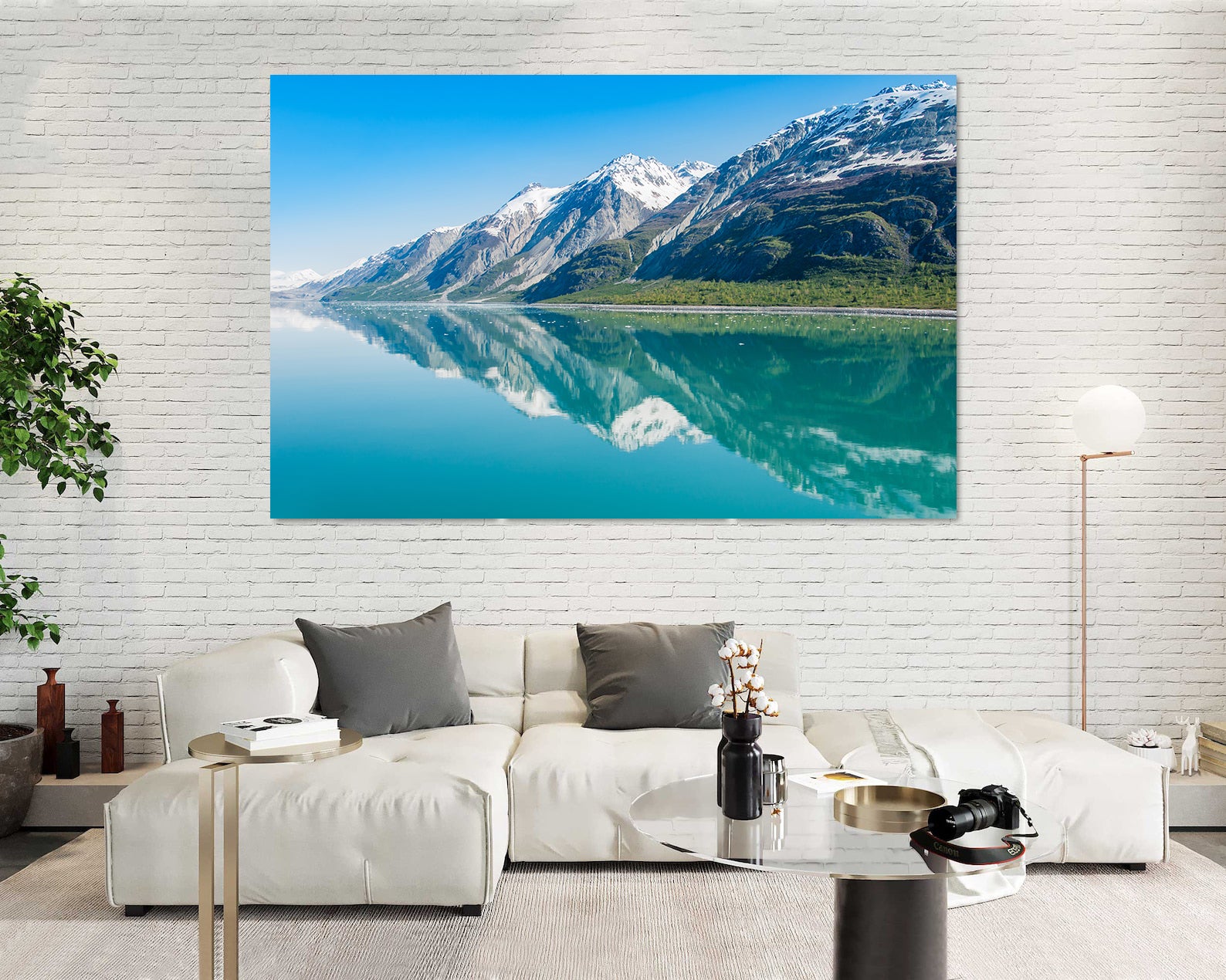 Leinwandbild - Berglandschaft