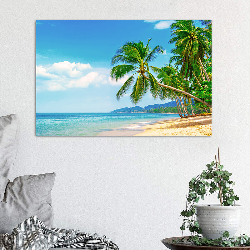 Tablou Canvas - Palmieri pe Plajă