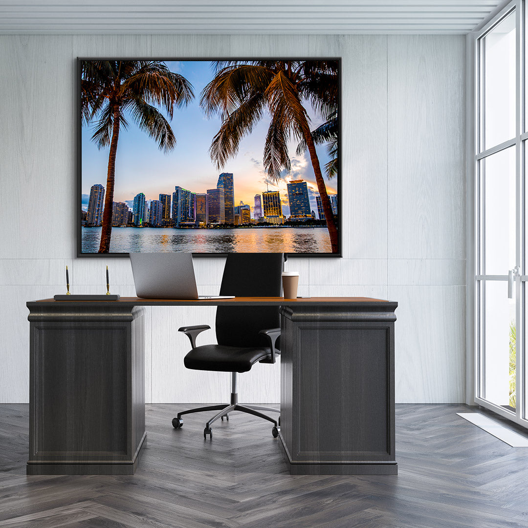 Leinwandgemälde - Miami Blumen