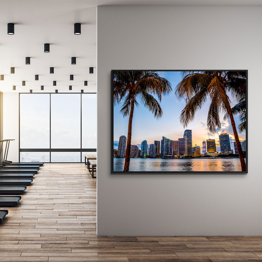 Leinwandgemälde - Miami Blumen