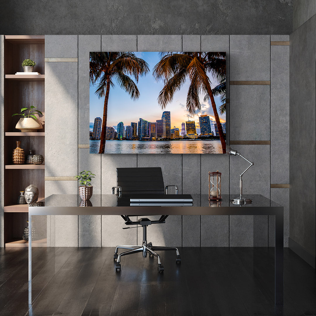 Leinwandgemälde - Miami Blumen