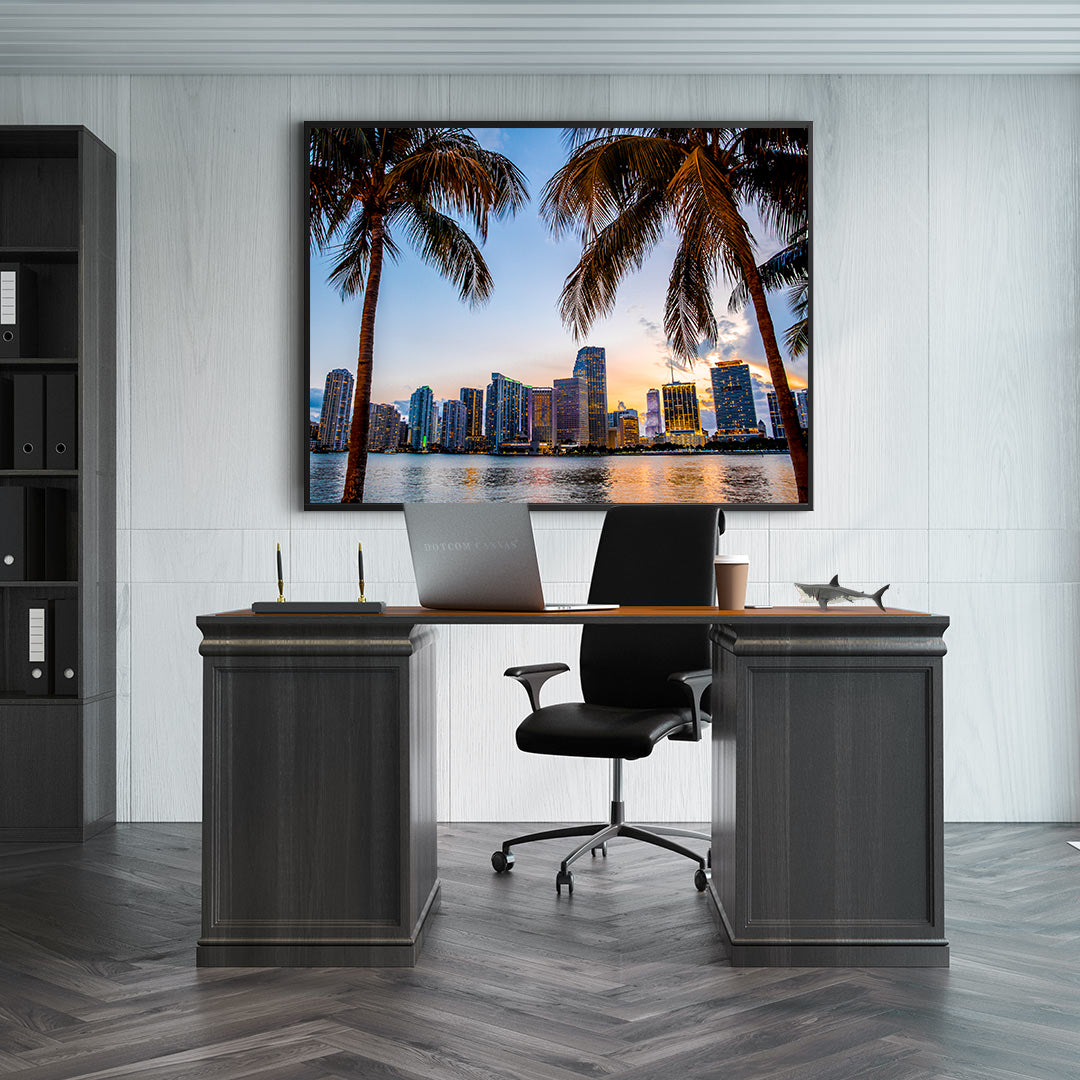 Leinwandgemälde - Miami Blumen