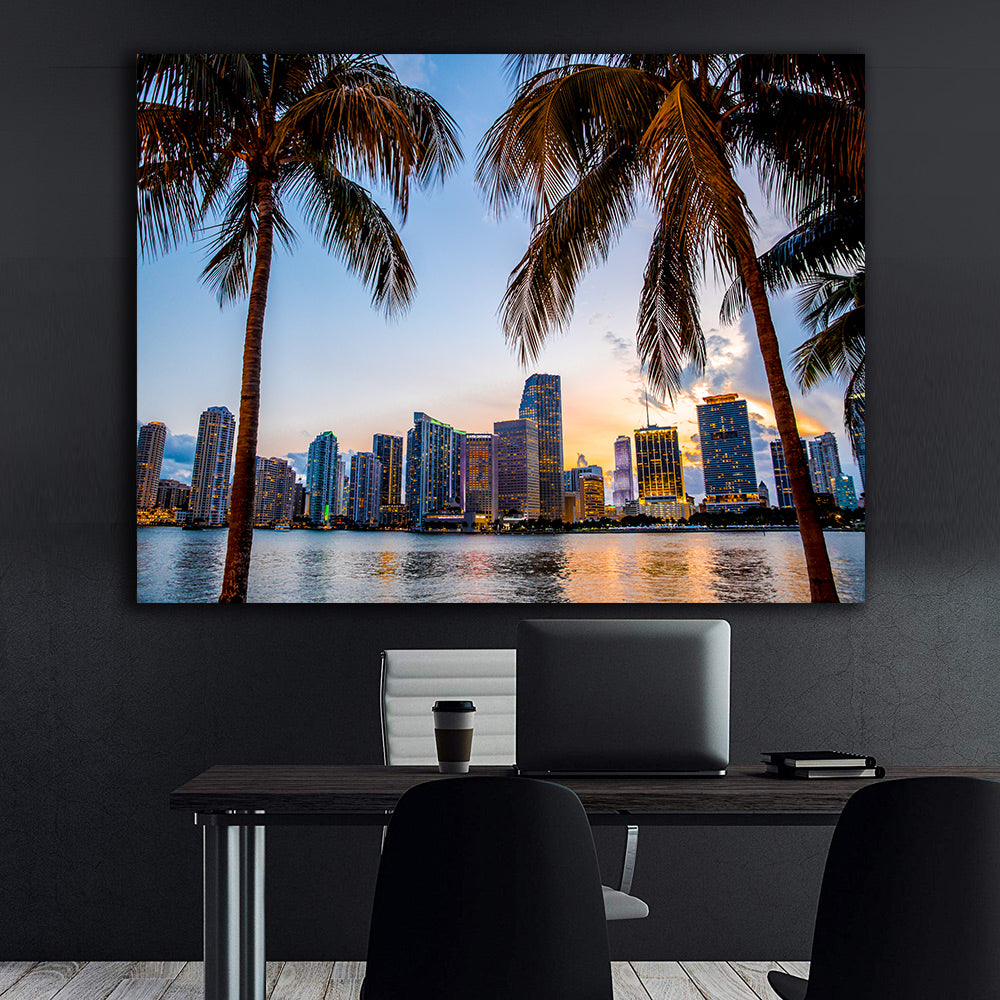 Leinwandgemälde - Miami Blumen