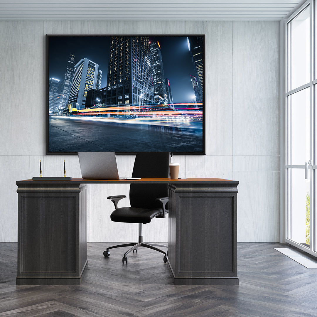 Peinture sur toile - Ville de nuit