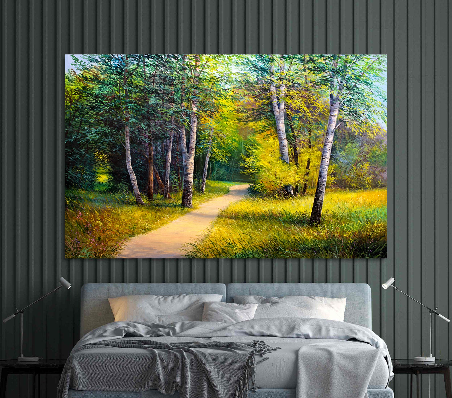 Leinwandbild - Sommer im Wald