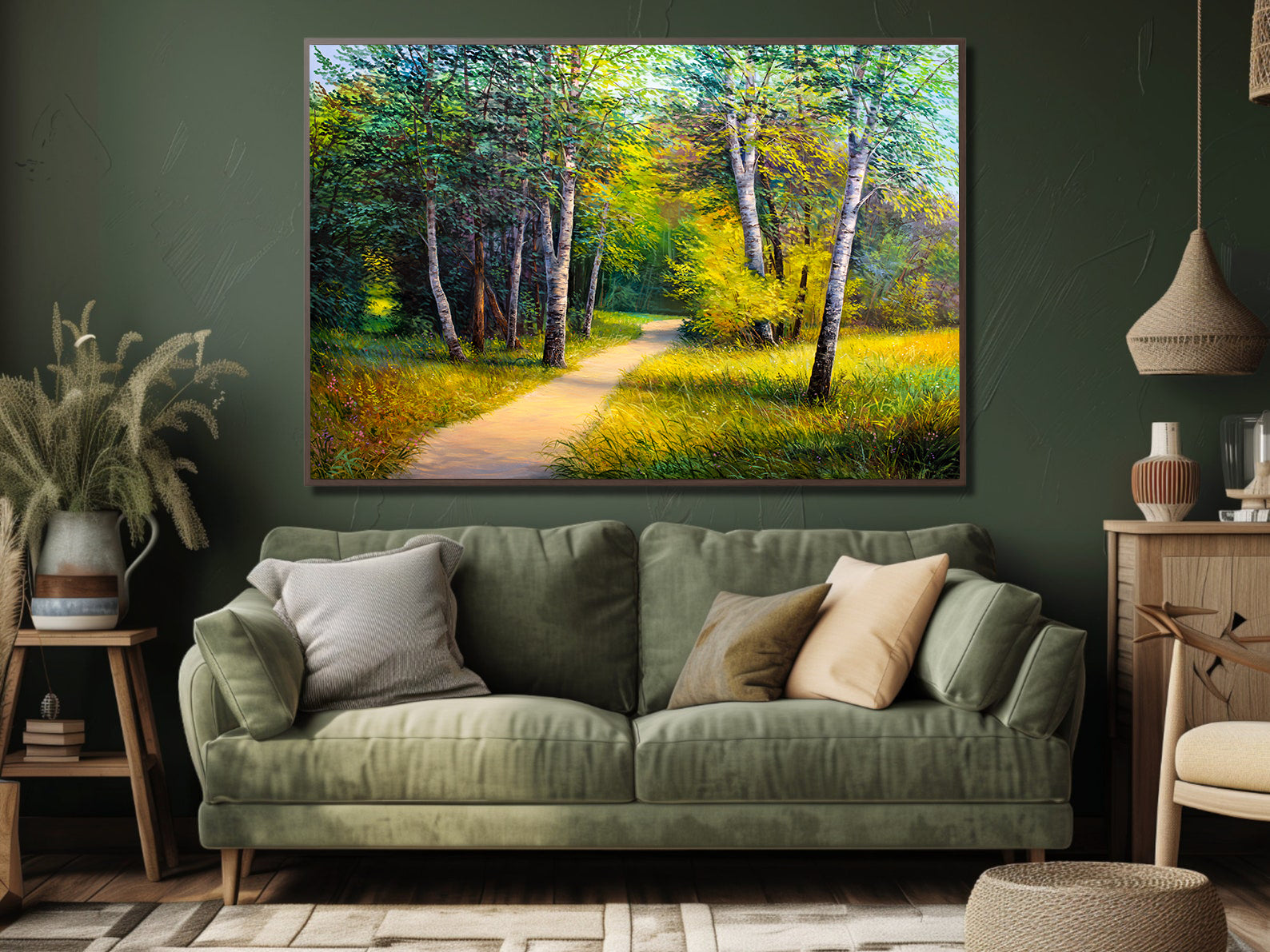 Leinwandbild - Sommer im Wald