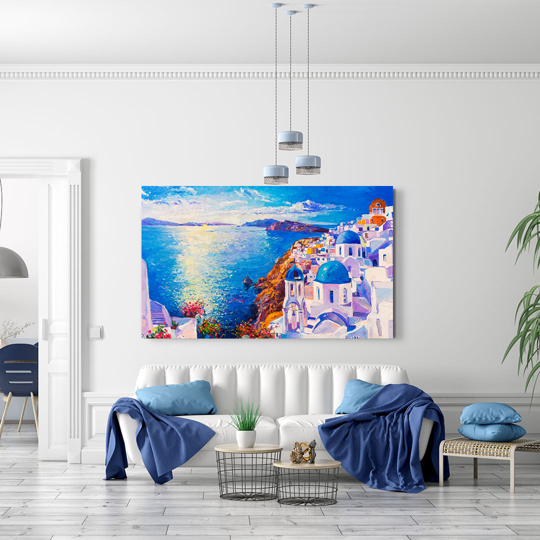 Leinwandgemälde - Santorini, Griechenland